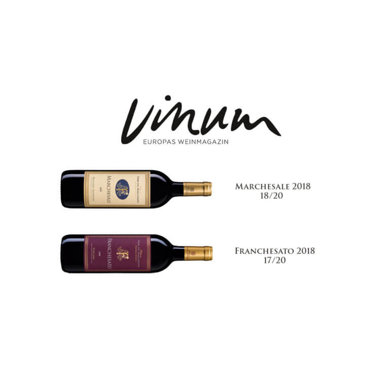 Vinum: Marchesale 2018 e Franchesato 2018 scalano le classifiche